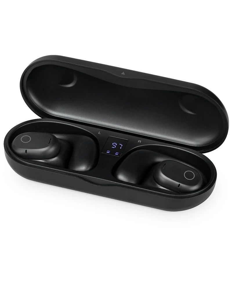 iLive 16mm Driver Clear Truly Wireless Open Ear Earbuds, White, IAEBTO34W