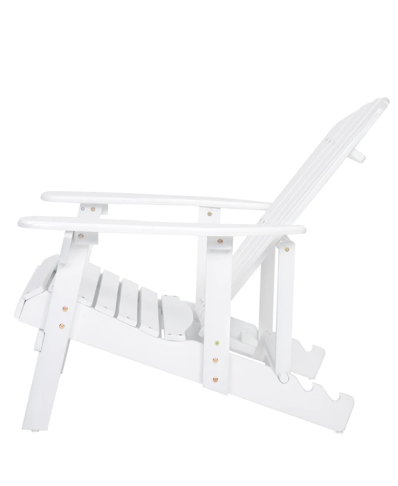 Streamdale Furniture Acacia Wood Folding Adirondack Chair - Rustic Design