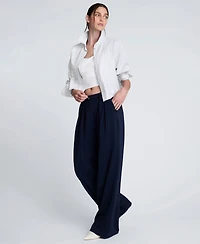 Kenneth Cole Women's Pleat Detail Cropped Jacket