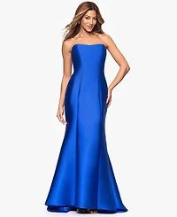 Betsy & Adam Women's Long Strapless Dress