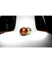 Savage 60"x18' Translum Translucent Vinyl Backdrop, 2-Pack, Bundle with 4x 1-1/4x1" Steel Spring Orange Clamp