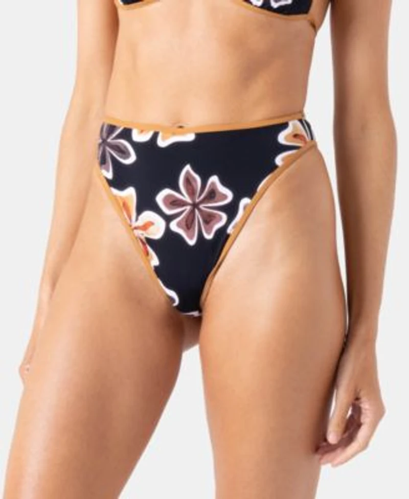 Roxy Womens Playa Hermosa Reversible Mini Tiki Triangle Bikini Top Swim Hipster Bottoms