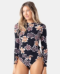 Roxy Women's Playa Hermosa Long-Sleeve Sea Skipping Rashguard