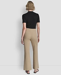 Dkny Women's Front Seam Flare Leg Pants