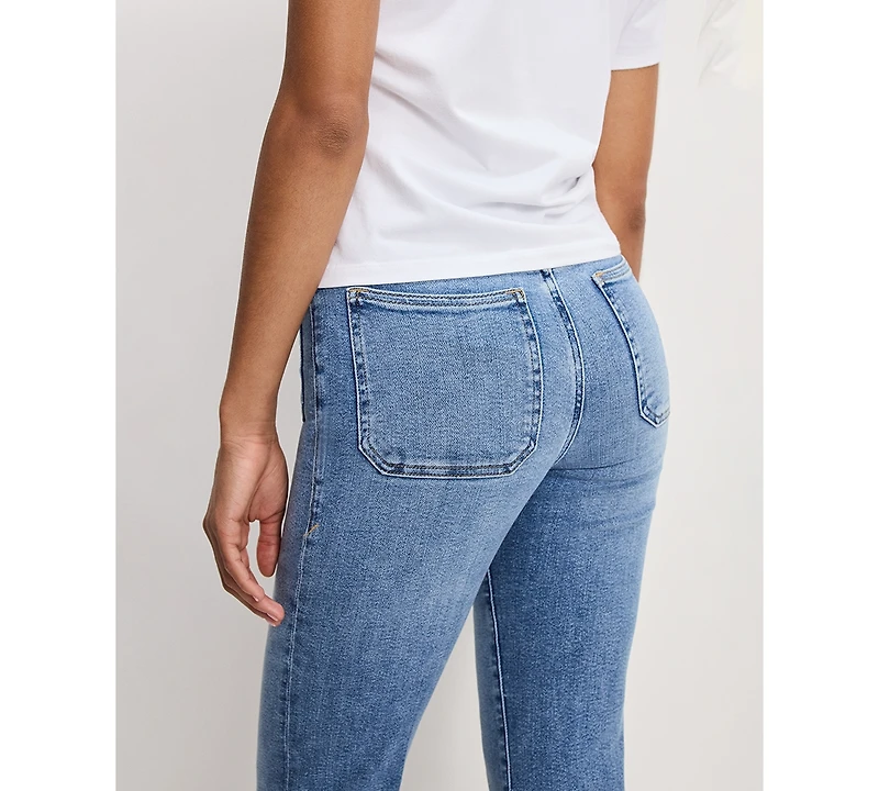 Good American Women's Slim Fit Flare Leg Jeans