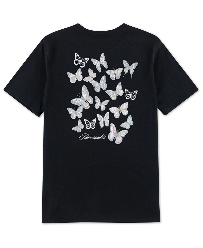 abercrombie kids Girls' Butterfly Graphics Short-Sleeve T-Shirt