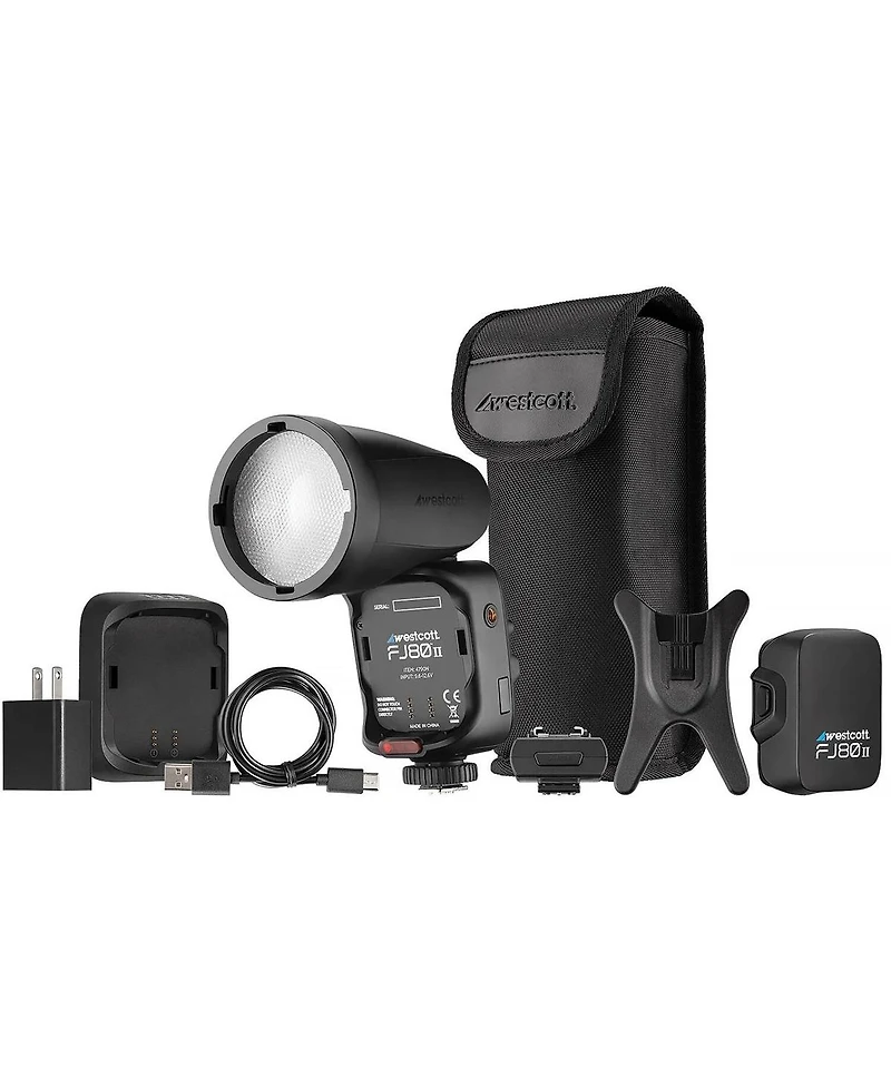 Westcott FJ80 Ii M 80Ws Universal Touchscreen Ttl Speedlight Flash with Adapter for Sony Cameras