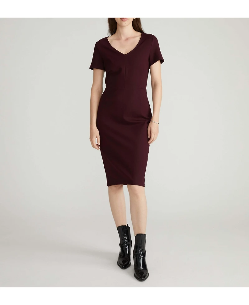 Universal Standard Women's Executive V Neck Ponte Dress