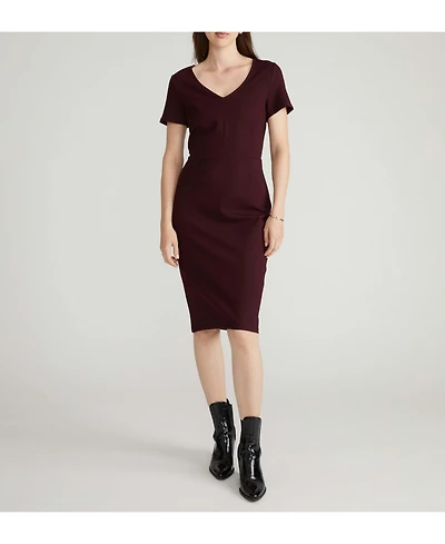 Universal Standard Women's Executive V Neck Ponte Dress