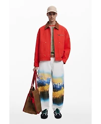 Desigual Men's Long landscape trousers