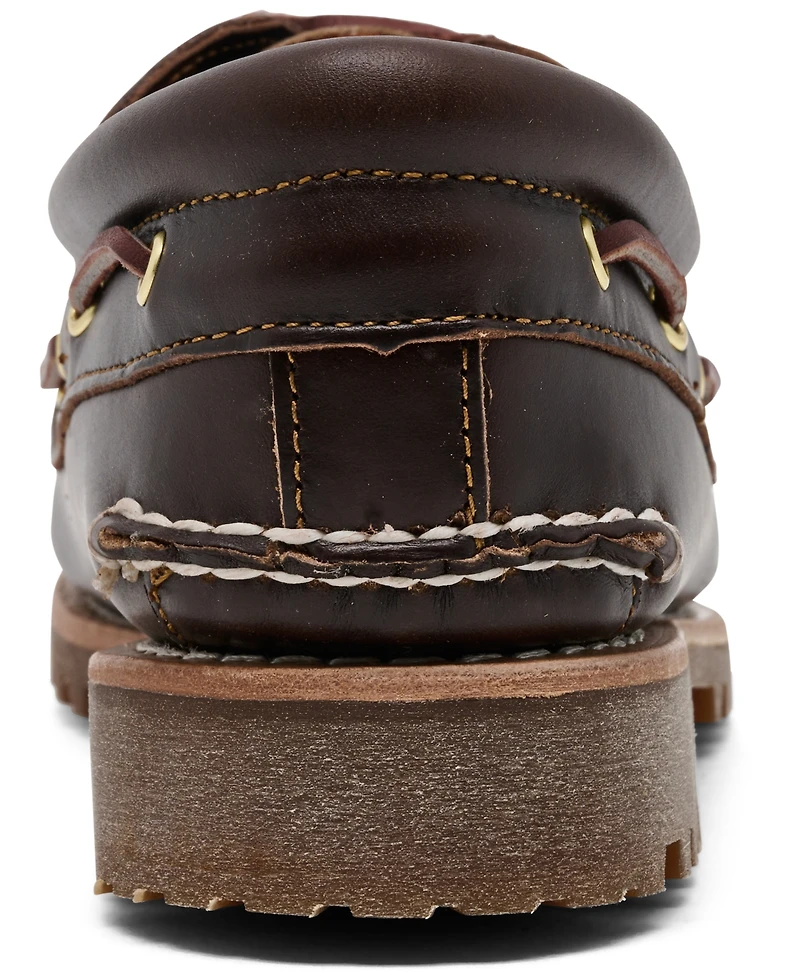 Timberland Men's Authentic 3-Eye Lug Handsewn Casual Boat Shoes from Finish Line