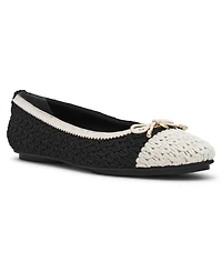 Anne Klein Women's Luci-c Crochet Finish Ballet Flats