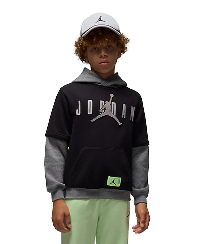 Jordan Boys 8-20 Mj Future Flight Drop Shoulder Long-Sleeve Hoodie