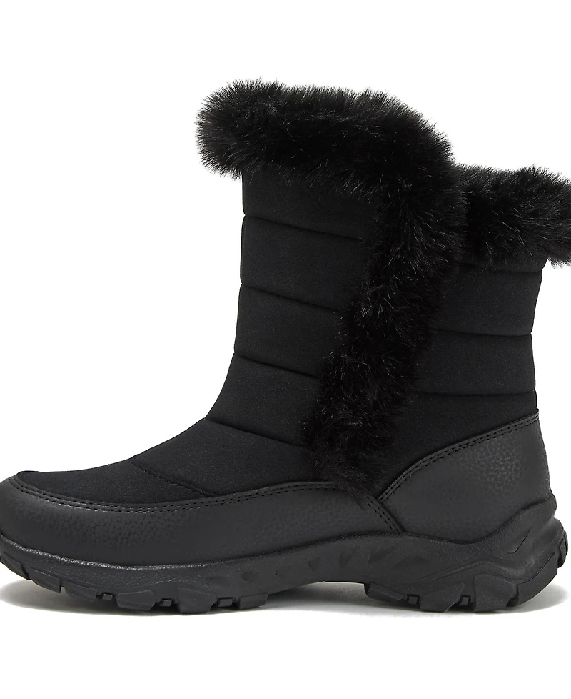 Lands' End Women's Expedition Faux Fur Waterproof Puffer Snow Boots