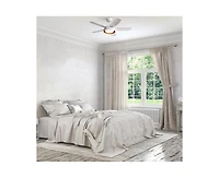 Sofucor 42-inch Modern White 5 - Blade Ceiling Fan With Remote Control and Light Kit