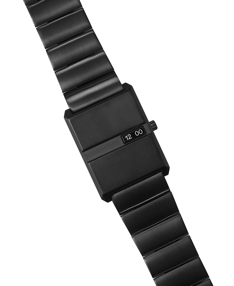 Breda Women's 'Pulse' Black Plated Stainless Steel Bracelet Watch, 26mm