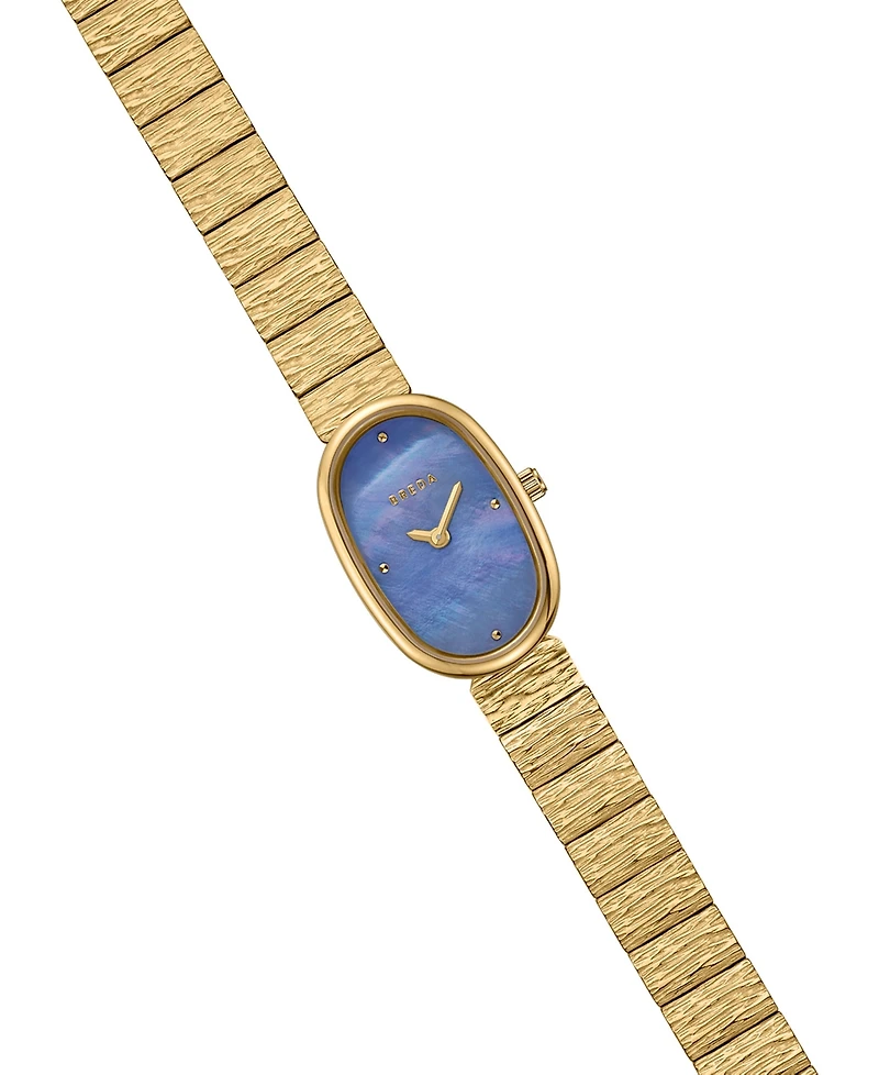 Breda Women's 'Jane Revival' Gold Stainless Steel Bracelet Watch, 18mm
