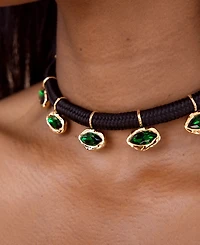 Ettika Midnight Luxe Crystal Choker Necklaces