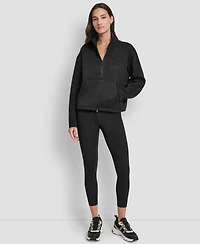 Dkny Women's Half-Zip Long-Sleeve Sweater