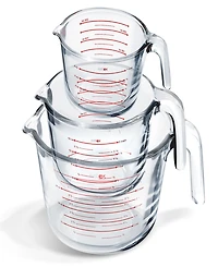 Nestl Borosilicate 3-Pc. Liquid Measuring Cup Set