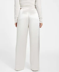 Guess Women's Julie Satin High Rise Pants