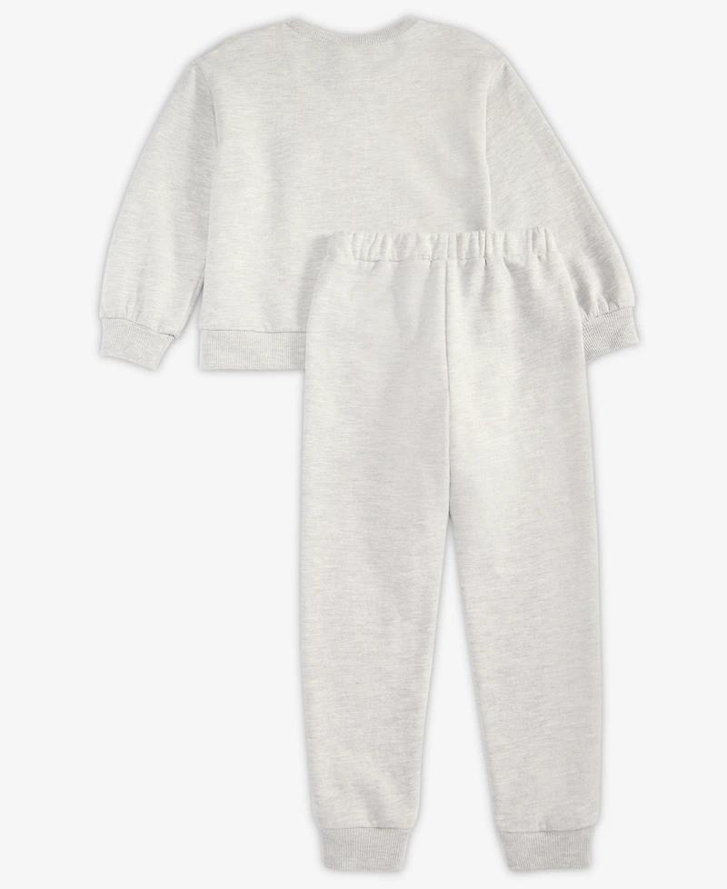 Hello Kitty Girls Toddler 2T-4T 5-6X 2-Pc. Top & Fleece Jogger Set