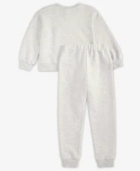 Hello Kitty Girls Toddler 2T-4T 5-6X 2-Pc. Top & Fleece Jogger Set