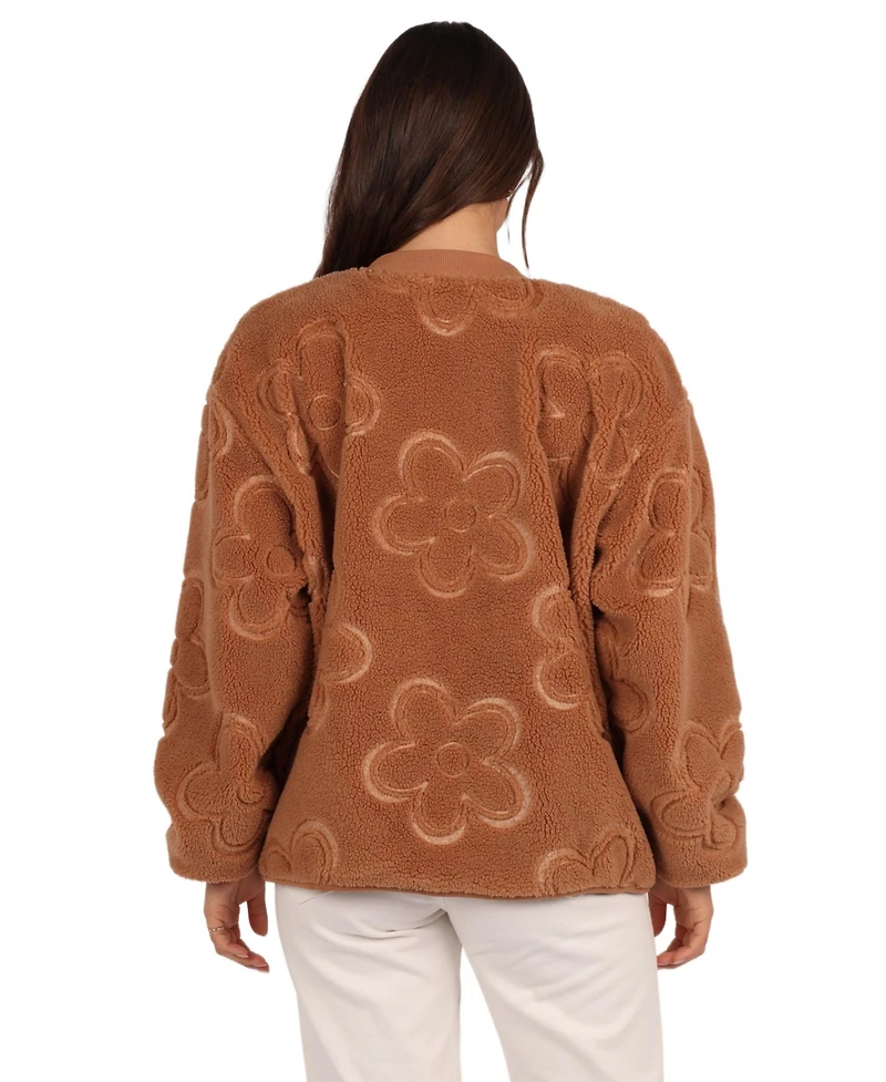 Petal and Pup Women's Lasky Flower Pattern Button Down Jacket