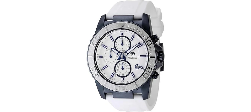 Technomarine Men's Tm-724006 Sea Quartz Chronograph Silver Dial Watch