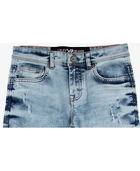 Big Boy's Light Washed Distressed Stretch Jeans - Child