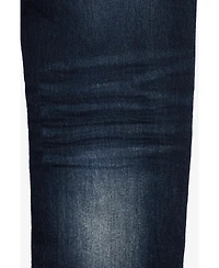 Big Boy's Dark Blue Washed Jeans - Child