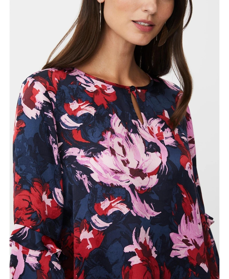 Masai Copenhagen Women's MaBimelda Keyhole Detail Floral Top