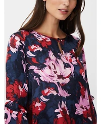 Masai Copenhagen Women's MaBimelda Keyhole Detail Floral Top