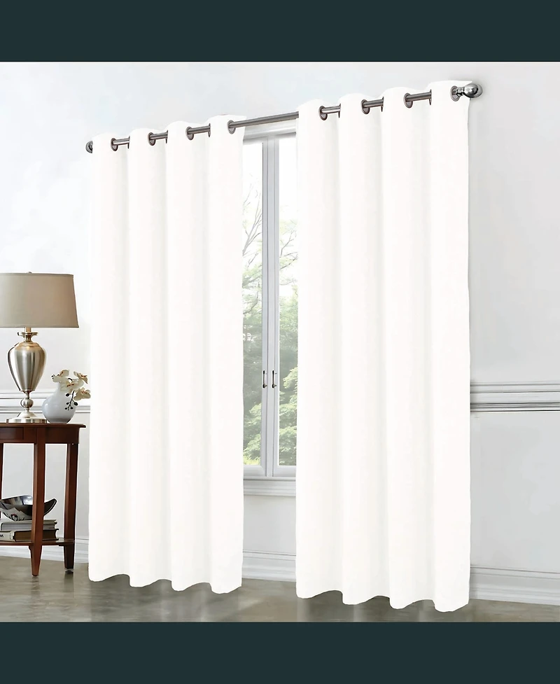 Rt Designer Collection Cosmo Shimmer Jacquard Grommet Curtain Panel 54" x 84