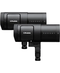 Profoto B30 500W Off Camera Flash Head Duo Kit, Bundle with Extra Li-Ion Battery, 2x 9.5' Air-Cushioned Light Stand