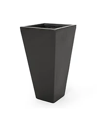 Streamdale Furniture Durable Cast Stone Tapered Planter Sleek Aesthetic Design Outdoor & Indoor Use