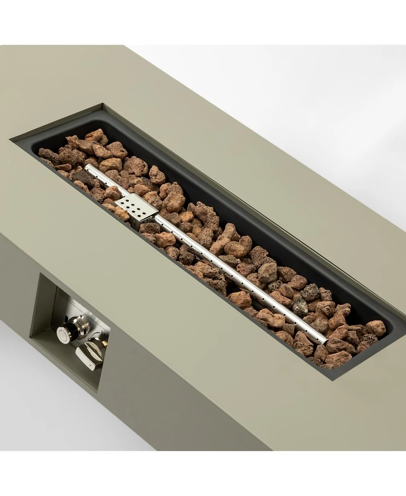 Streamdale Furniture 42_inch Iron Fire Pit Table