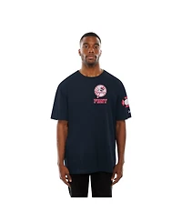 New Era Men's Navy New York Yankees Fdny Embroidered T-Shirt