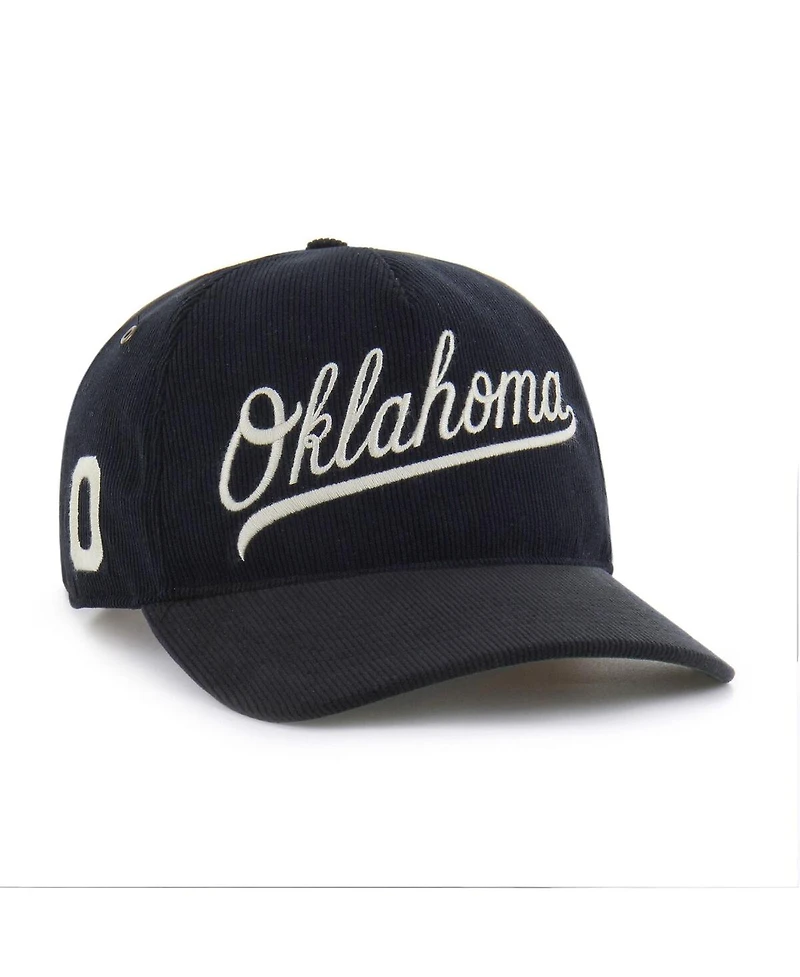 '47 Brand Men's and Women's Black Oklahoma Sooners Collections Golden Age Corduroy Hitch Adjustable Hat