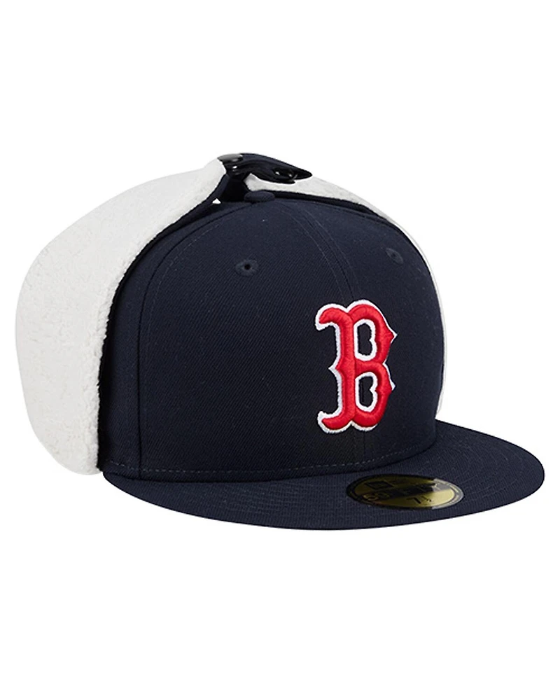 New Era Men's Navy Boston Red Sox Dog Ear Classic 59FIFTY Fitted Hat