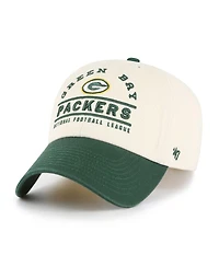 '47 Brand Men's Natural Green Bay Packers Windham Clean Up Adjustable Hat