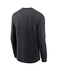 Nike Men's Black Purdue Boilermakers 2025 Courtside Basketball Shootaround Dri-fit Long Sleeve T-Shirt