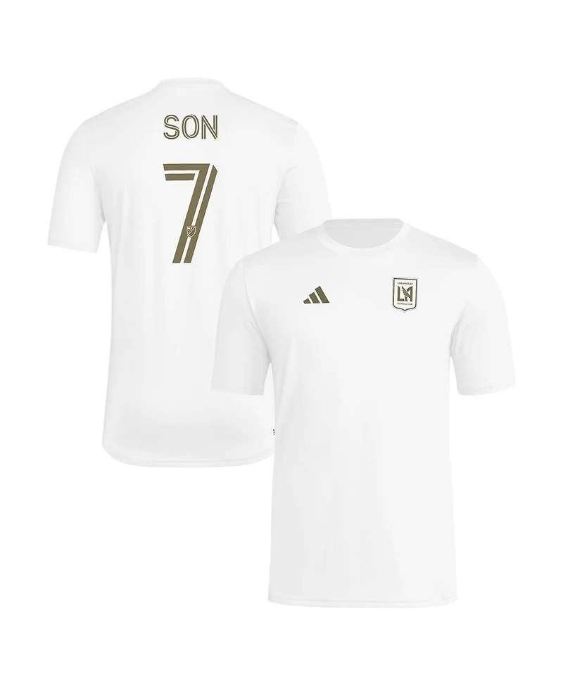 Adidas Men's Son Heung-Min White Lafc Pre-Game T-Shirt