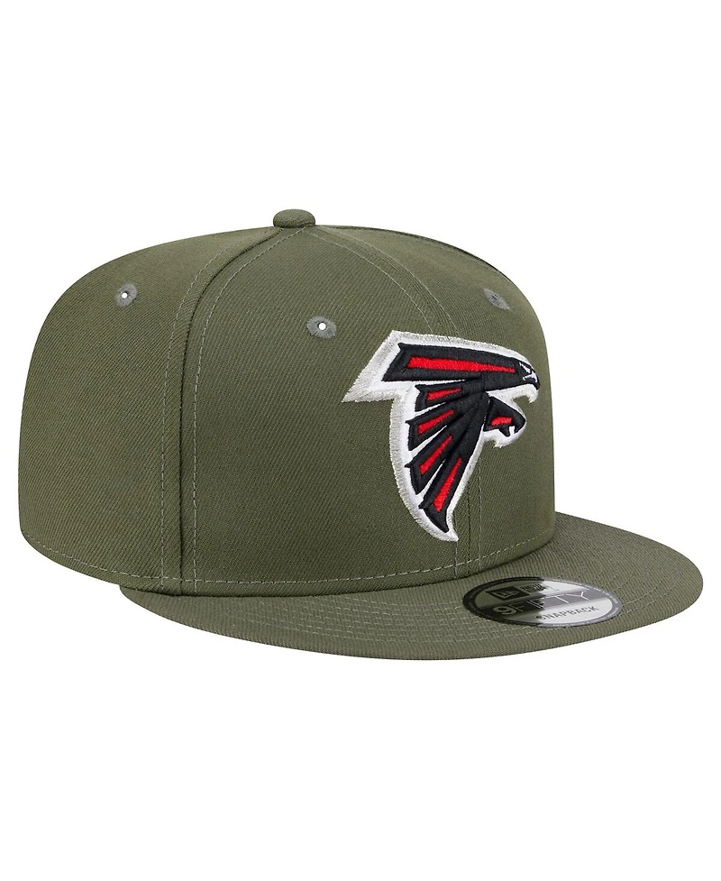 New Era Men's Olive Atlanta Falcons Main 9FIFTY Snapback Hat