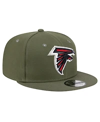 New Era Men's Olive Atlanta Falcons Main 9FIFTY Snapback Hat