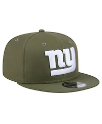 New Era Men's Olive New York Giants Main 9FIFTY Snapback Hat
