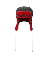 New Era Men's Pewter Tampa Bay Buccaneers Helmet Head Trapper Knit Hat