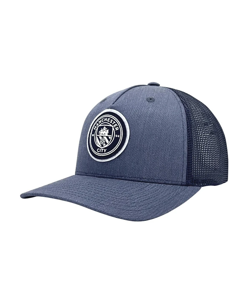 1863FC Men's Navy Manchester City Badge Nightshift Adjustable Hat