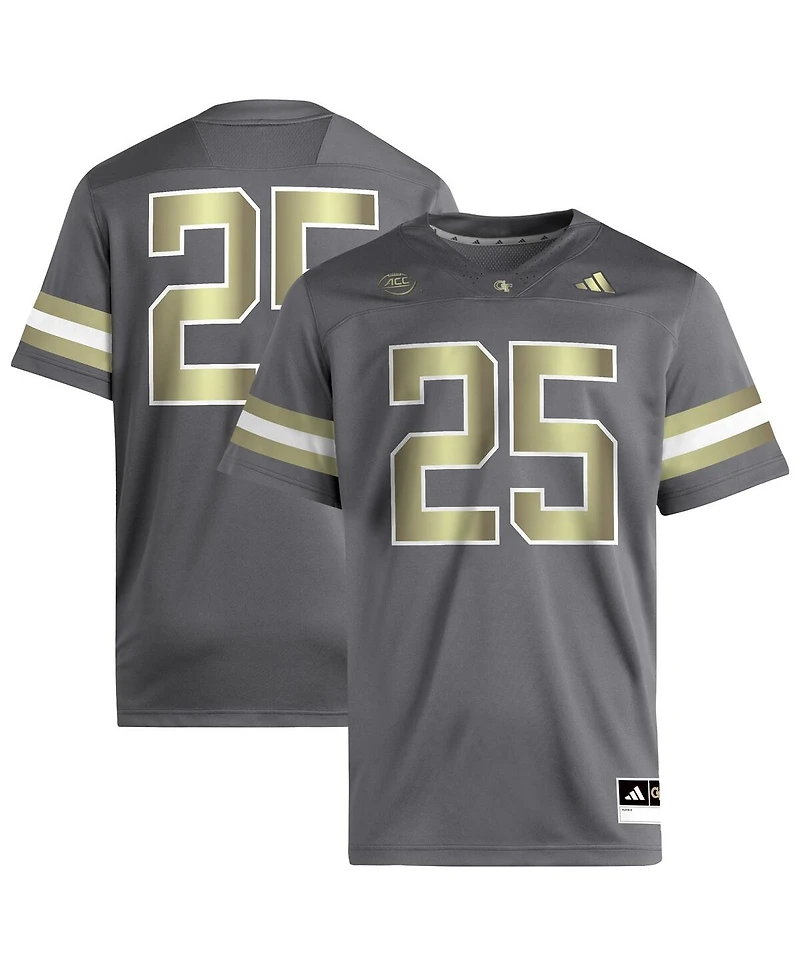 Adidas Men's 25 Gray Georgia Tech Yellow Jackets Premier Jersey