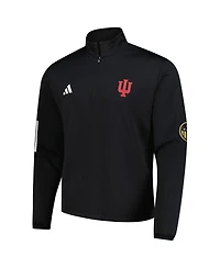 Adidas Men's Black Indiana Hoosiers Half-Zip Golf Jacket